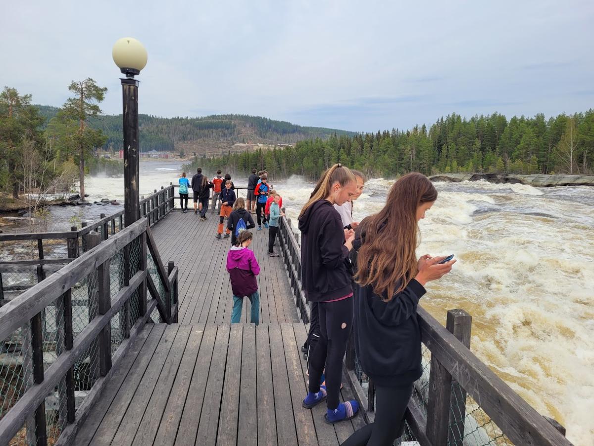 vodopád Storforsen vodopád Storforsen